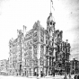 West Hotel, proposed drawing, Fifth and Hennepin, Minneapolis