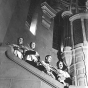 Choir boys with palm leaves, Basilica of St. Mary