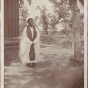 Black and white photograph of Enmegahbowh (Reverend John Johnson), c.1885.