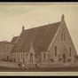 Black and white photograph of Cathedral Church of Our Merciful Savior, Faribault, c.1870.