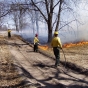 Prescribed burn inside Cedar Creek Ecosystem Science Reserve