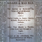 Headline of a June 2, 1889 St. Paul Pioneer Press story describing Taylor Combs's killing.