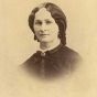 Black and white photograph of Sarah Jane Steele Sibley, wife of Henry H. Sibley, 1858.