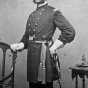 Black and white photograph of Colonel Hiram Berdan, c.1861. 