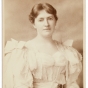 Black and white photograph of Evangeline Whipple, ca. 1896. 