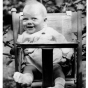 Black and white photograph of Merion Lovelace, daughter of Delos and Maud Hart Lovelace, c.1931.