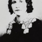 Black and white photograph of Evelyn "Billie" Frechette. John Dillinger's girlfriend, 1934. Photographed by the Bureau of Criminal Apprehension.