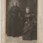 Mary E. Schwandt Schmidt (Mrs. William) and Snana Good Thunder (Maggie Brass), 1899. Photo by Shepherd Photo Studio.
