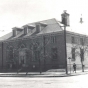 Black and white photograph of the Anoka Post Office, located on the south-east corner of Main Street and Third Avenue, undated.