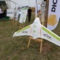 Color image of a type of drone used in precision agriculture on display at Innov-Agri, an international agricultural trade fair. Photographed by Guilhem Vellut, September 6, 2016.