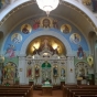 Color image of the sanctuary inside St. Mary’s Orthodox Cathedral in Minneapolis. Photographed by Paul Nelson on June 10, 2014.