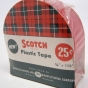 photograph of a plastic wrapped container of Scotch household tape