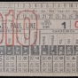 Color image of a streetcar transfer ticket, 1910.