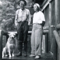 Black and white photograph of Dorothy Molter and Bill Berglund, ca. 1930s.