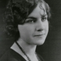 Black and white photograph of Dorthy Molter in high school, ca. 1925.