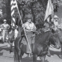 Horse Club riders in Flax Day parade