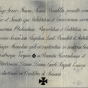 Color scan of Latin vows signed by Mother Benedicta Riepp,1846.