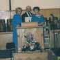 Color image of Members of the Dorcas Circle at the Carson Mennonite Brethren Church Centennial celebration, 1975.