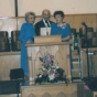 Color image of Members of the Dorcas Circle at the Carson Mennonite Brethren Church Centennial celebration, 1975.