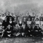 Black and white photograph of attendees of the Semi-Annual Conference of the Northwestern District Organization Committee of the Workmen's Circle, held in St. Paul on September 1, 1918.