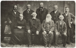 Black and white photograph of the founders of New Ulm, ca. 1854.