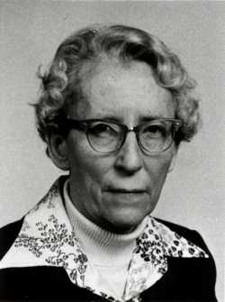Black and white photograph of Agnes Keenan, c.1975. From the Agnes Keenan Collection. St. Catherine University Archives, St. Paul.