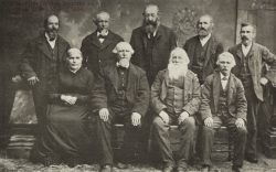 Black and white photograph of the founders of New Ulm, ca. 1854.