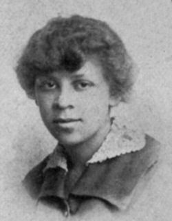 Black and white photograph of Ethel Ray (later Ethel Ray Nance), 1917. From the 1917 Duluth Central High School yearbook, Zenith.