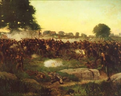 Battle of Gettysburg oil painting by Rufus Zogbaum