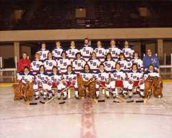 Color image of the he 1980 United States Olympic Hockey Team, 1980. 