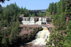 Lower and  upper Gooseberry Falls