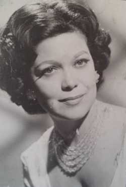 Black and white publicity photograph of Hilda Simms, c.1955.