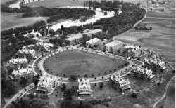 Aerial view of Anoka State Hospital, 1937.