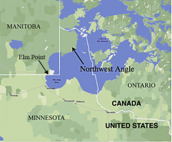 Color Map of the Northwest Angle