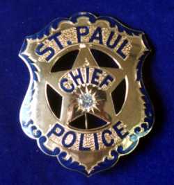 Photograph of John J. O'Connor’s chief-of-police badge