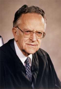 Color official judicial portrait of Harry Blackmun, ca. 1975.