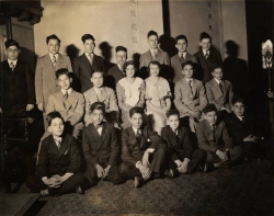 Black and white photograph of students at the St. Paul Talmud Torah, 1930.