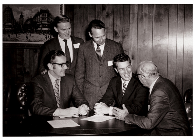 Wendell Anderson and Rudy Perpich after the 1970 general election