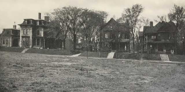 Graham Hall campus, ca. 1909. 