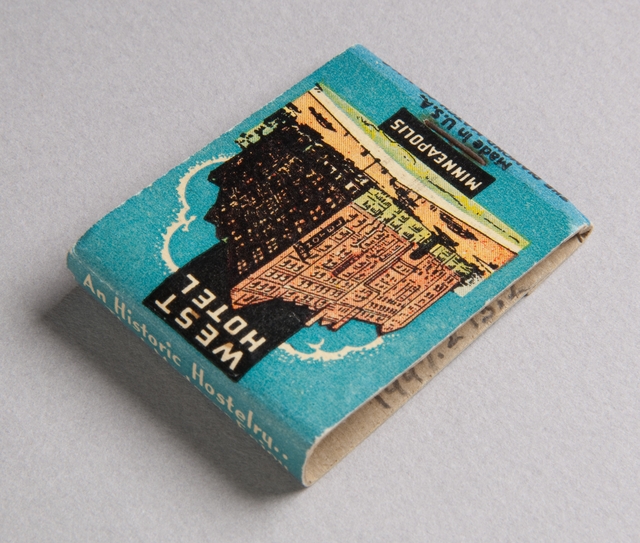 West Hotel matchbook (back)