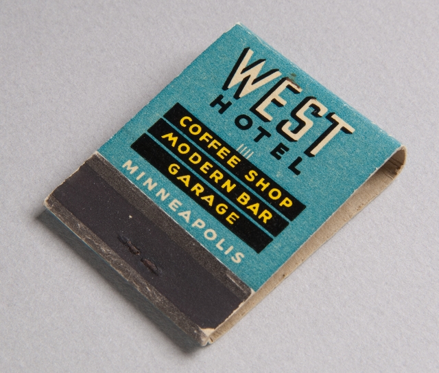 West Hotel matchbook (front)