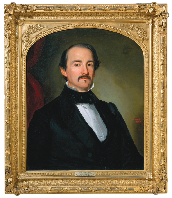 Oil-on-canvas painting of Henry H. Sibley, 1860.