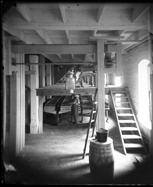 Interior of Washburn A Mill, ca. 1875