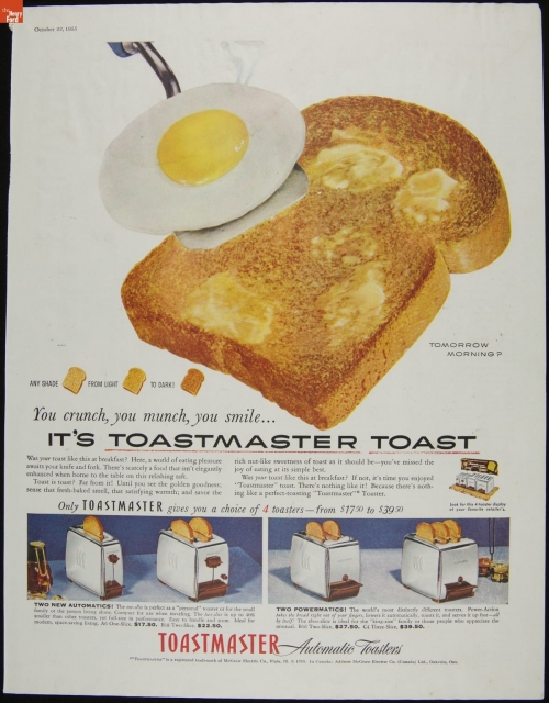 Toastmaster advertisement, 1955