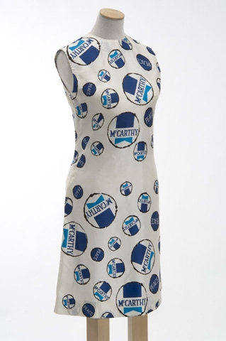 Color image of a McCarthy campaign peace dress, 1968.