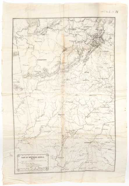 Quartermaster’s map of northern Georgia