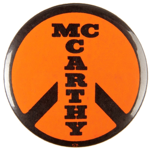 Eugene McCarthy anti-war button