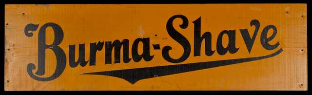 Burma-Shave sign