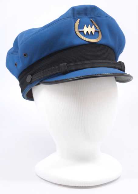 Color image of a Northwest Airlines employee hat made by F. Veskrno Hamilton in Cincinnati, OH, c.1965.