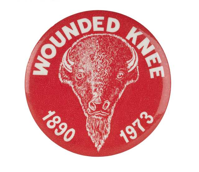 American Indian Movement (AIM) button
